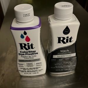 NEW! Rit Black All Purpose Dye + ColorStay Fixative
